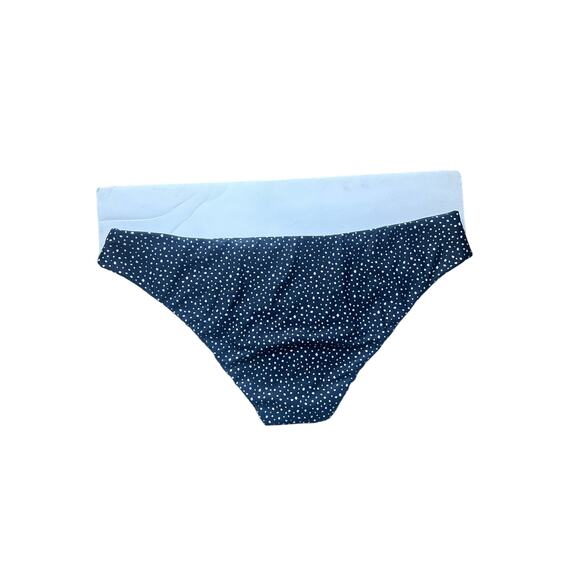 J. Crew Hipster Navy Swim Bikini Bottoms Dots Size 2X New - Picture 5 of 7
